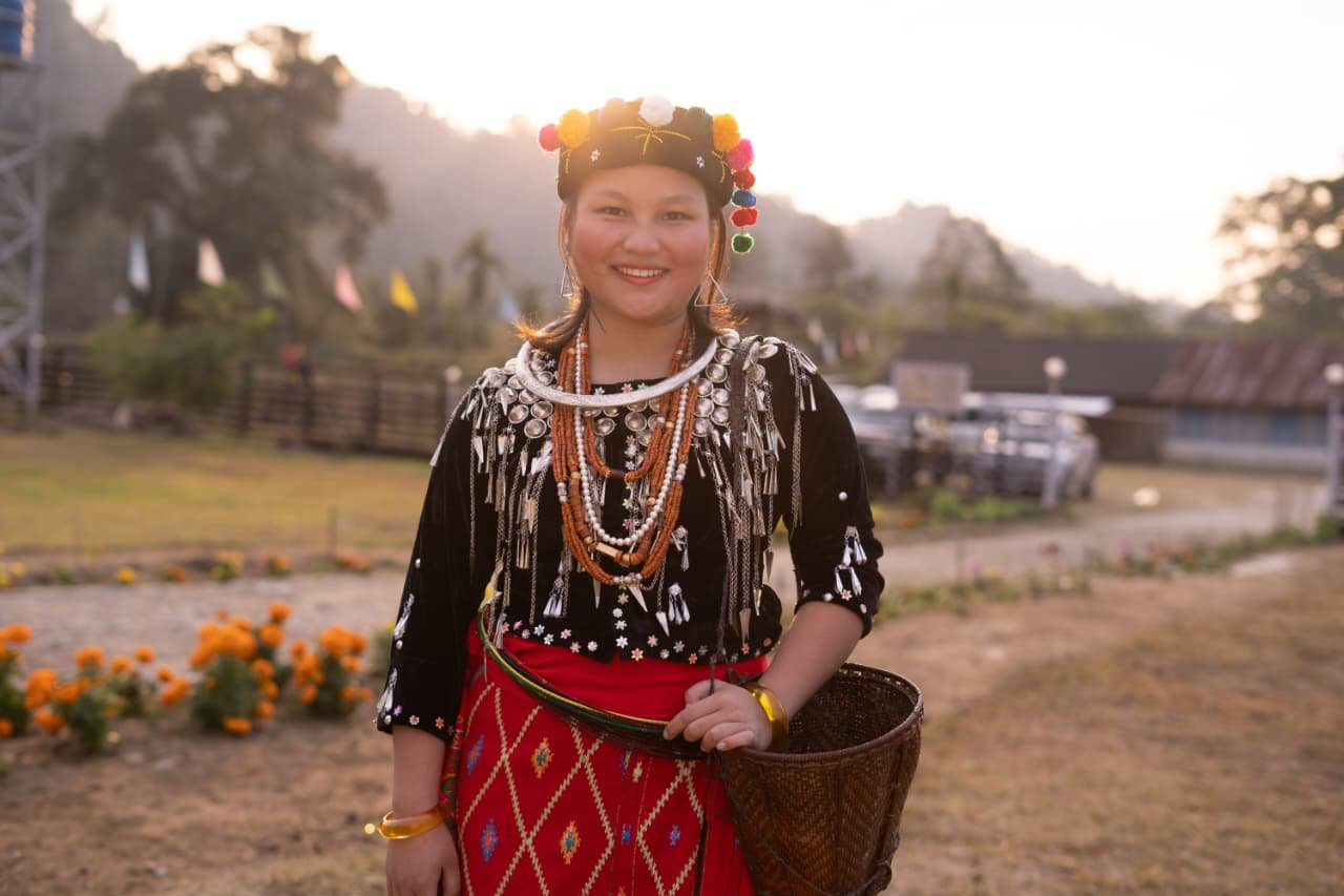 Singpho youth in Traditional Dress